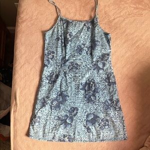 Miken Blue Floral Mini Dress